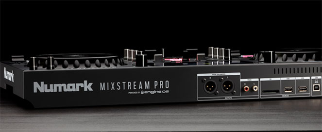 Entradas USB y tarjeta SD en el controlador Mixstream Pro DJ