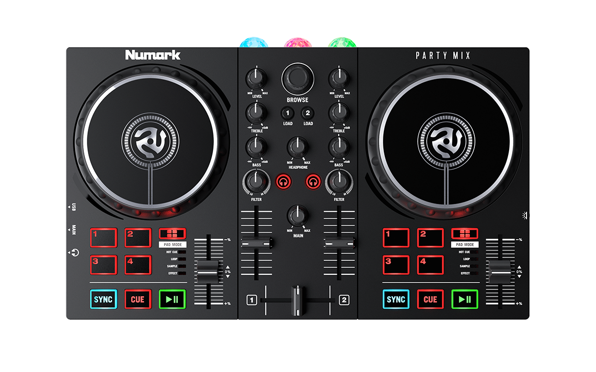 Party Mix DJ Controllers with Built-In Light Show | Numark