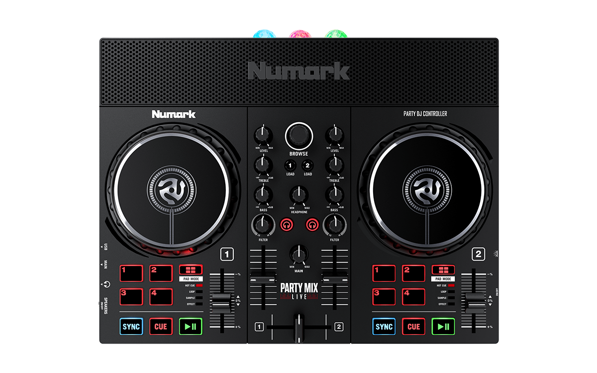 Party Mix DJ Controllers with Built-In Light Show | Numark