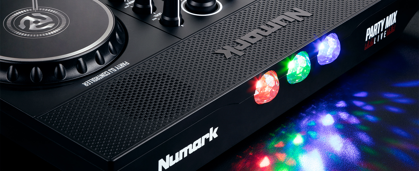 Numark Party Mix Live DJ Controller with Built-In Light Show and Speakers  Bill's Music