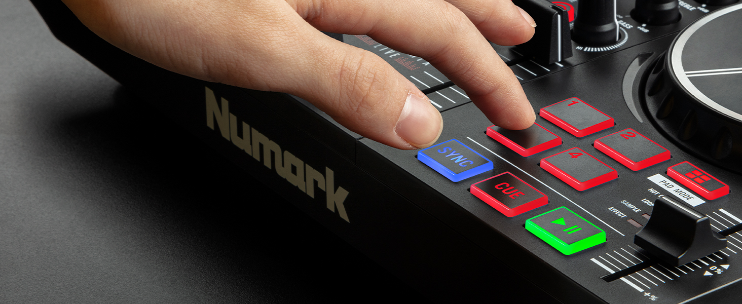 Numark Party Mix Live DJ Controller with Built-in Light Show & Speakers