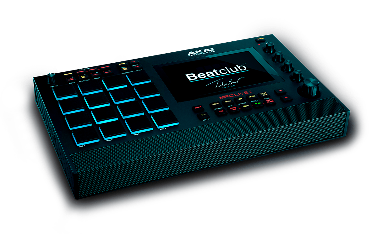 Front angle view of MPC Live II BeatClub Edition