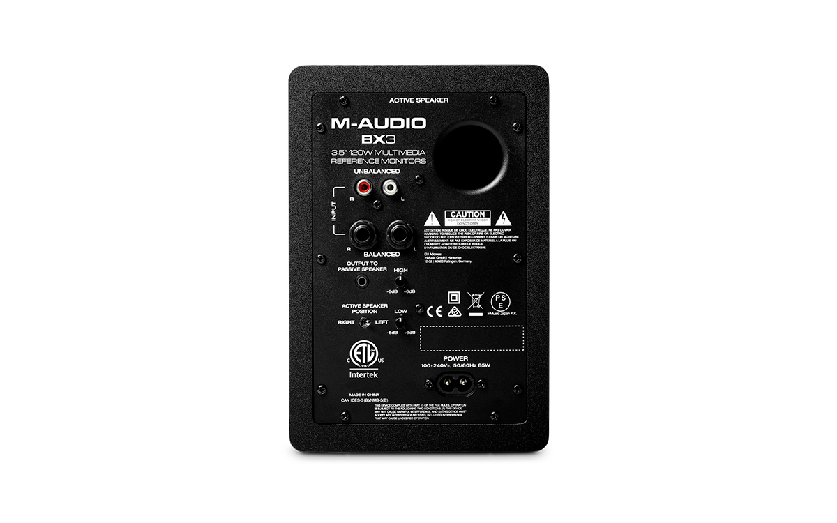 M-Audio BX3 Graphite 3.5 Powered Studio Monitors (Pair) 