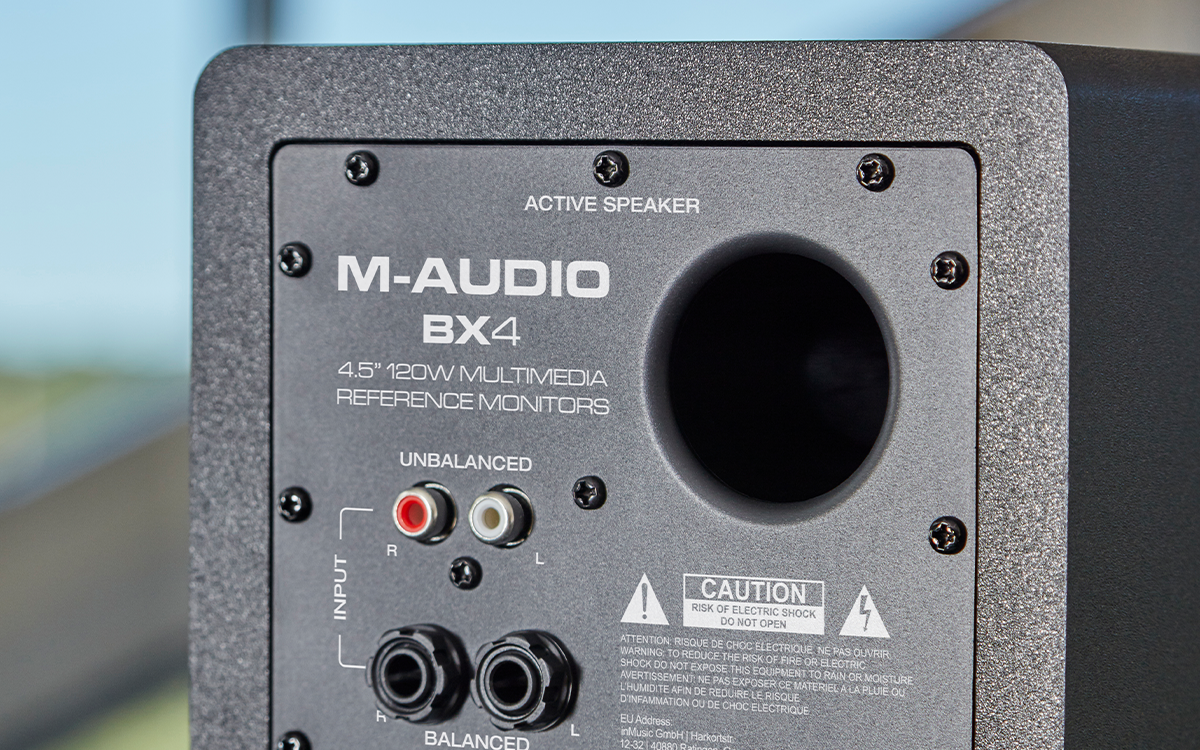 M-Audio BX4BT - Monitores de estudio Bluetooth de 4.5 pulgadas, altavoces  de PC HD para grabación y multimedia con software de producción de música