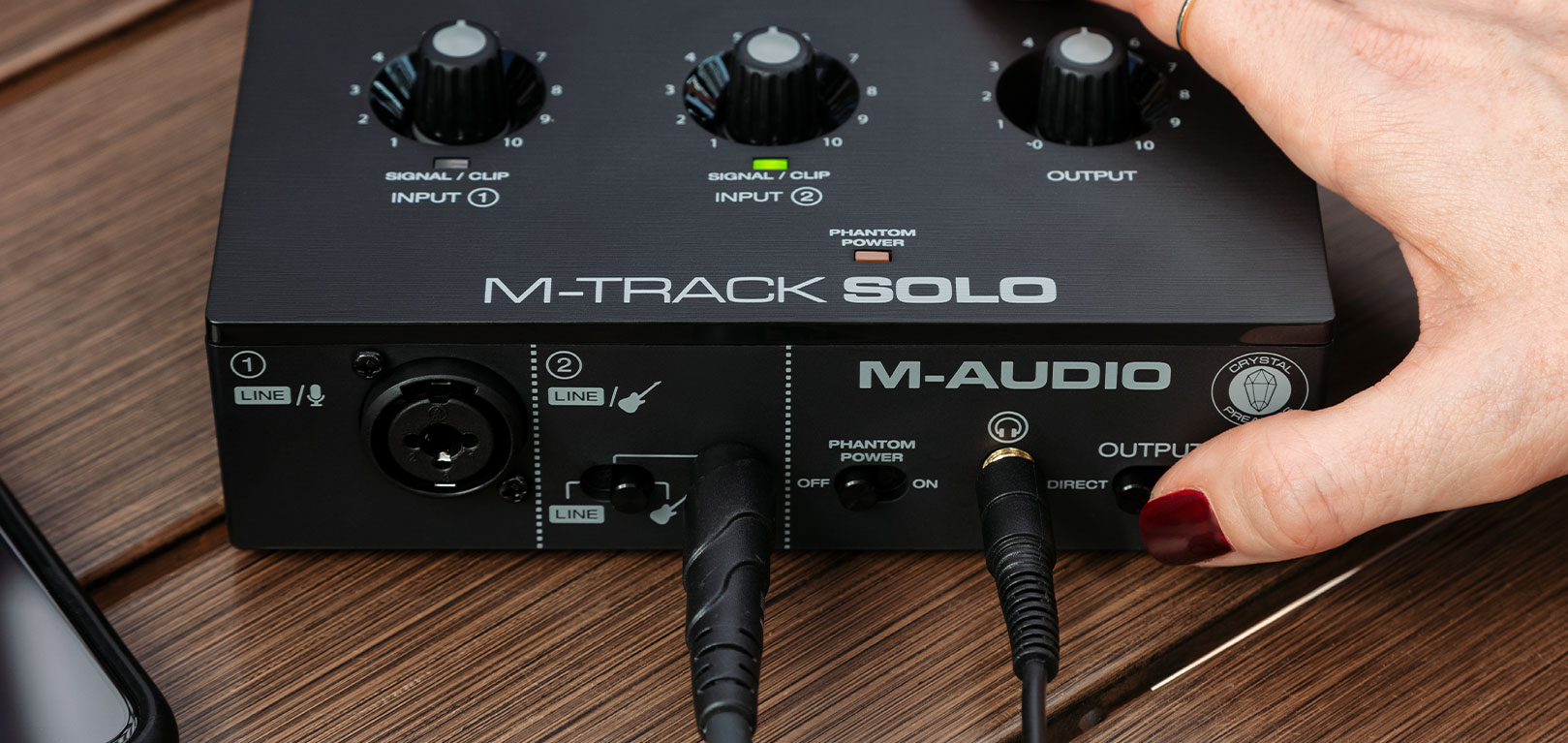 M-AUDIO M-TRACK SOLO Interface audio ou carte son USB avec 1